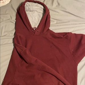 Comfy Maroon Champion hoodie